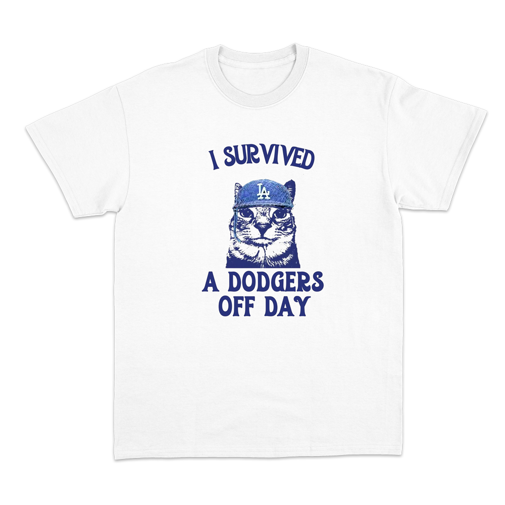Dodgers Day Off White Tee