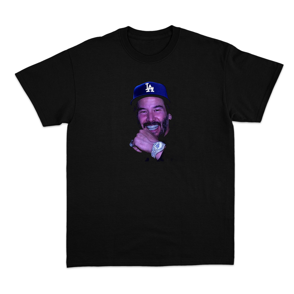 LA BUST DOWN Black Tee
