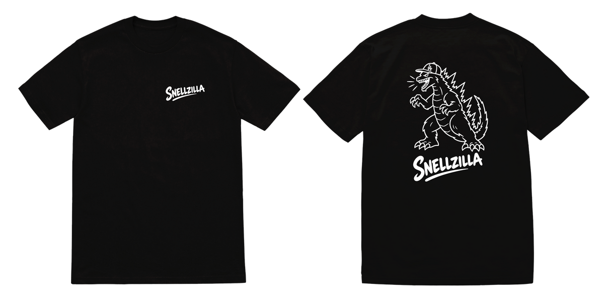 Snellzilla Black Tee